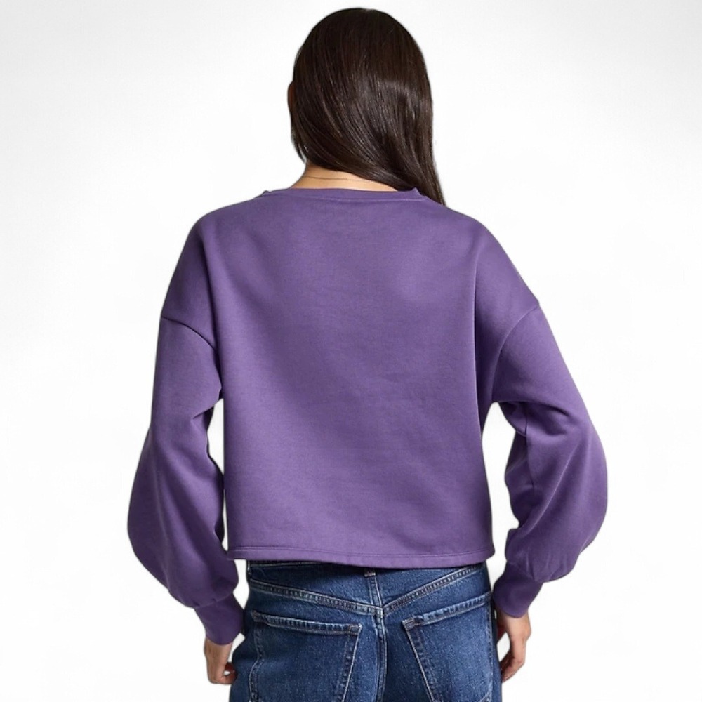 Old Navy x Anna Sui Cropped Fleece Graphic Sweatshirt NWT - Picture 2 of 14